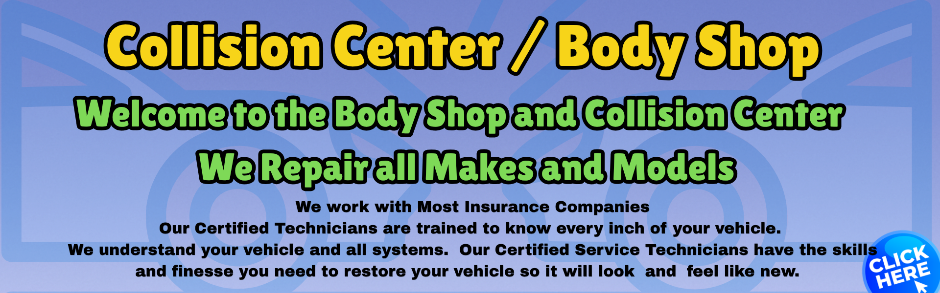 Collision Body shop banner April 2026